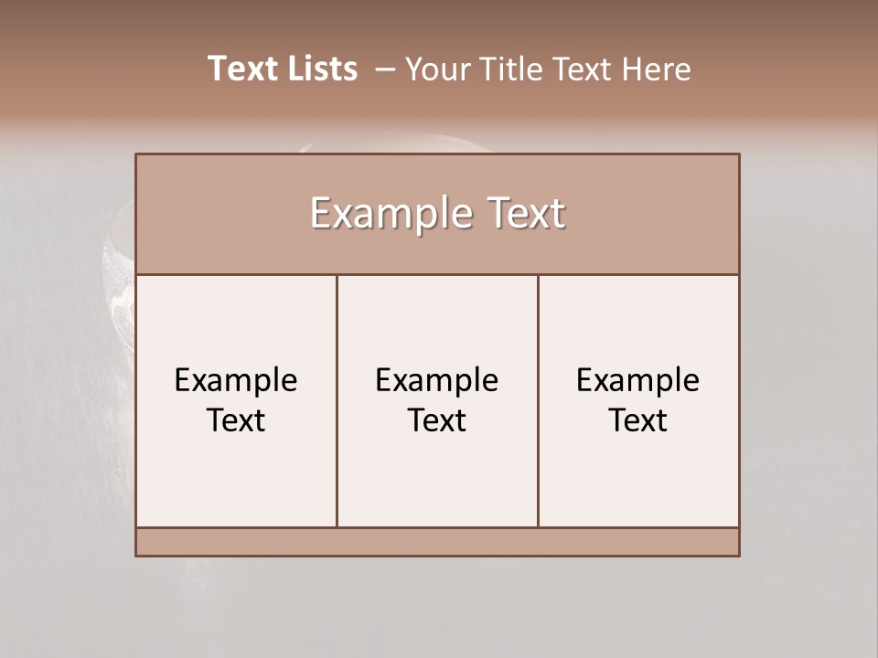 Ancient Bronze Blue PowerPoint Template