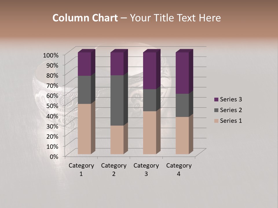 Ancient Bronze Blue PowerPoint Template