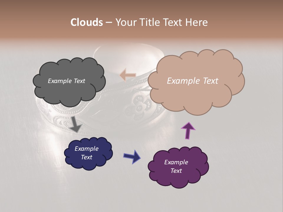 Ancient Bronze Blue PowerPoint Template