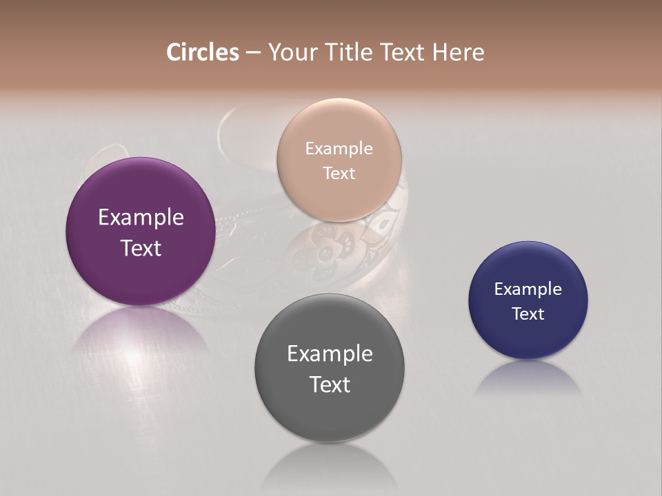 Ancient Bronze Blue PowerPoint Template