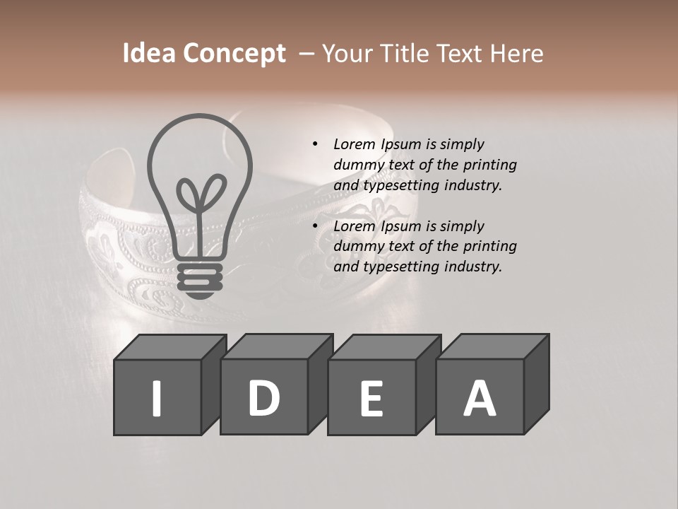Ancient Bronze Blue PowerPoint Template