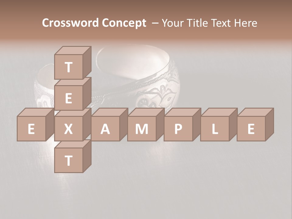 Ancient Bronze Blue PowerPoint Template