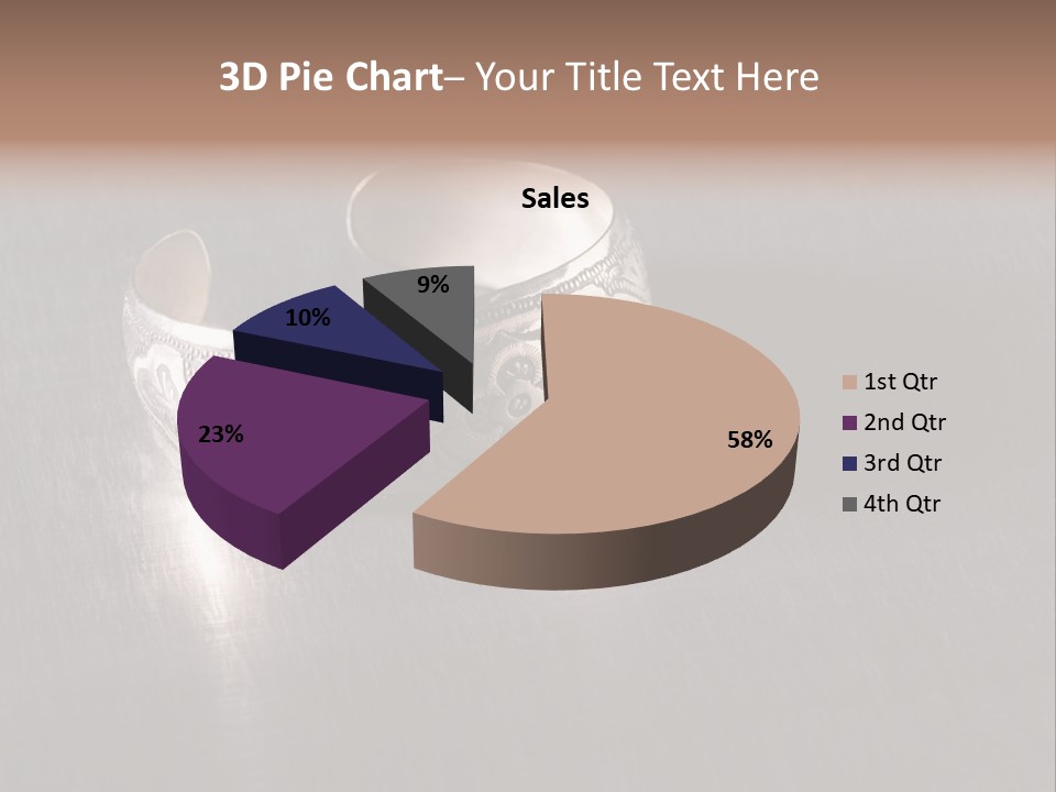 Ancient Bronze Blue PowerPoint Template