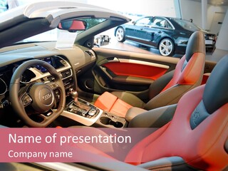 Luxury Audi Roadster PowerPoint Template