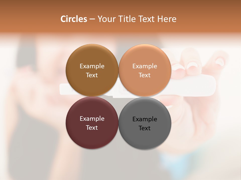 A Woman Holding A Toothbrush In Her Hand PowerPoint Template