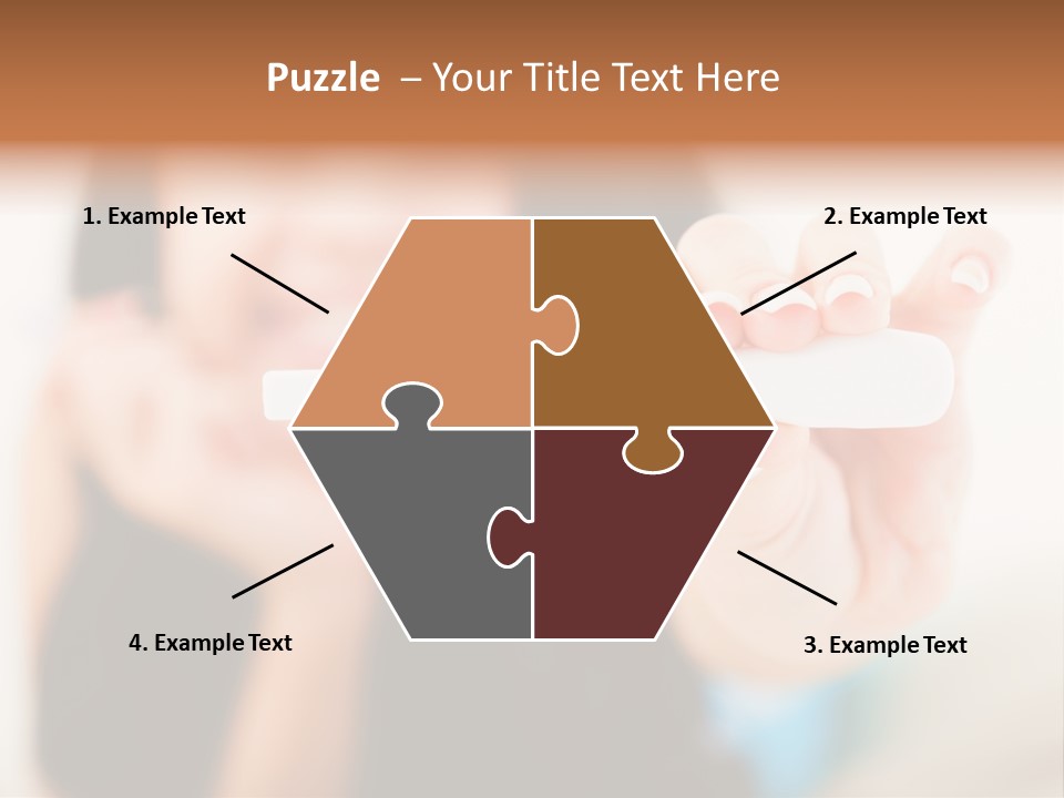 A Woman Holding A Toothbrush In Her Hand PowerPoint Template