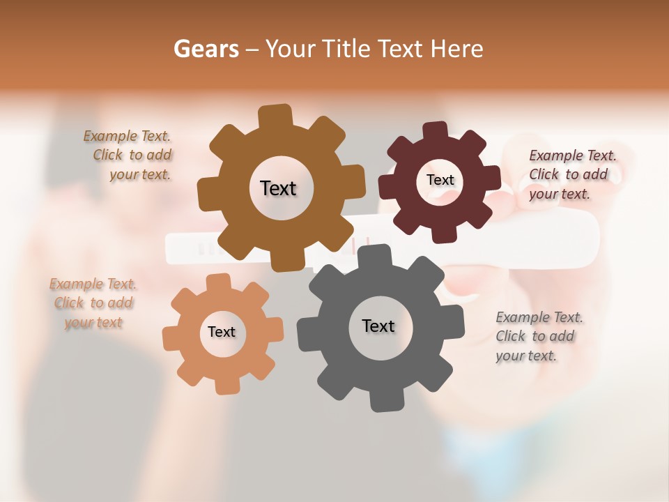 A Woman Holding A Toothbrush In Her Hand PowerPoint Template