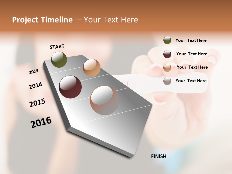 A Woman Holding A Toothbrush In Her Hand PowerPoint Template