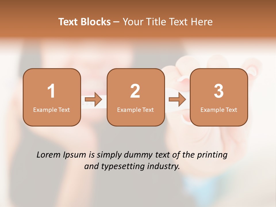 A Woman Holding A Toothbrush In Her Hand PowerPoint Template