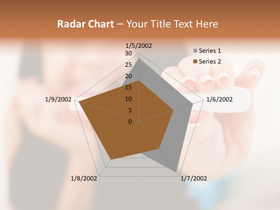 A Woman Holding A Toothbrush In Her Hand PowerPoint Template
