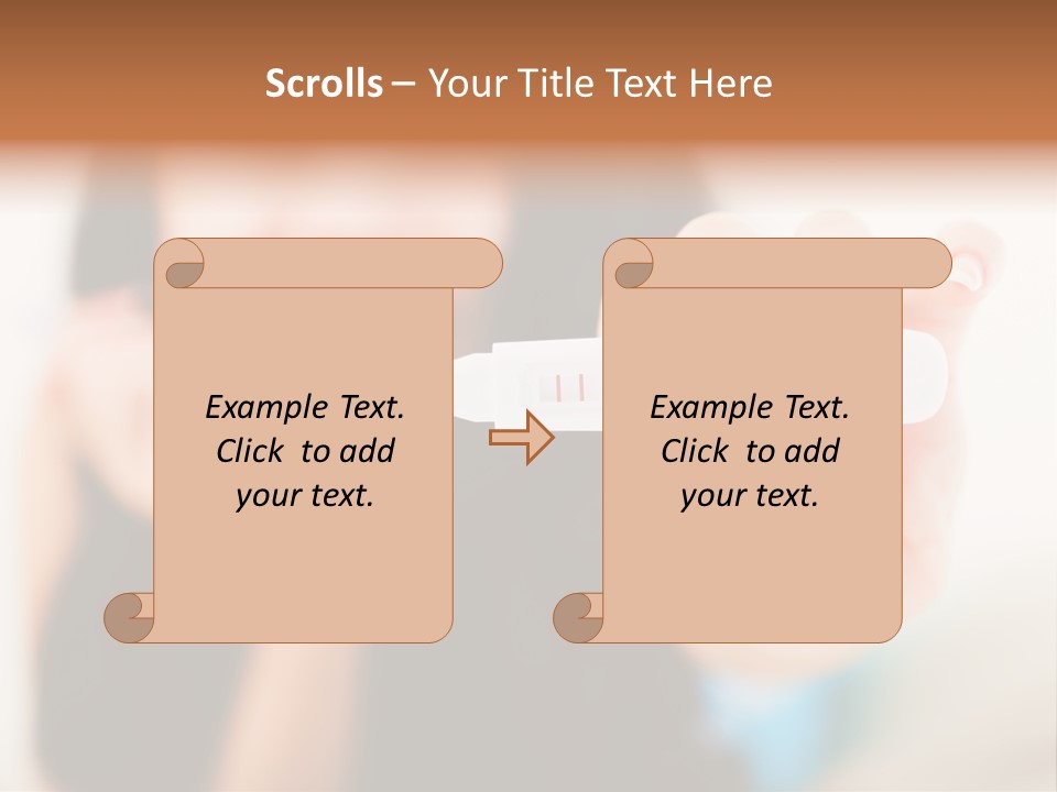 A Woman Holding A Toothbrush In Her Hand PowerPoint Template