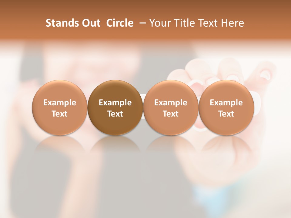 A Woman Holding A Toothbrush In Her Hand PowerPoint Template