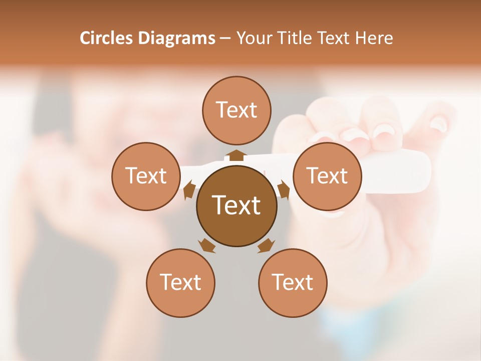 A Woman Holding A Toothbrush In Her Hand PowerPoint Template