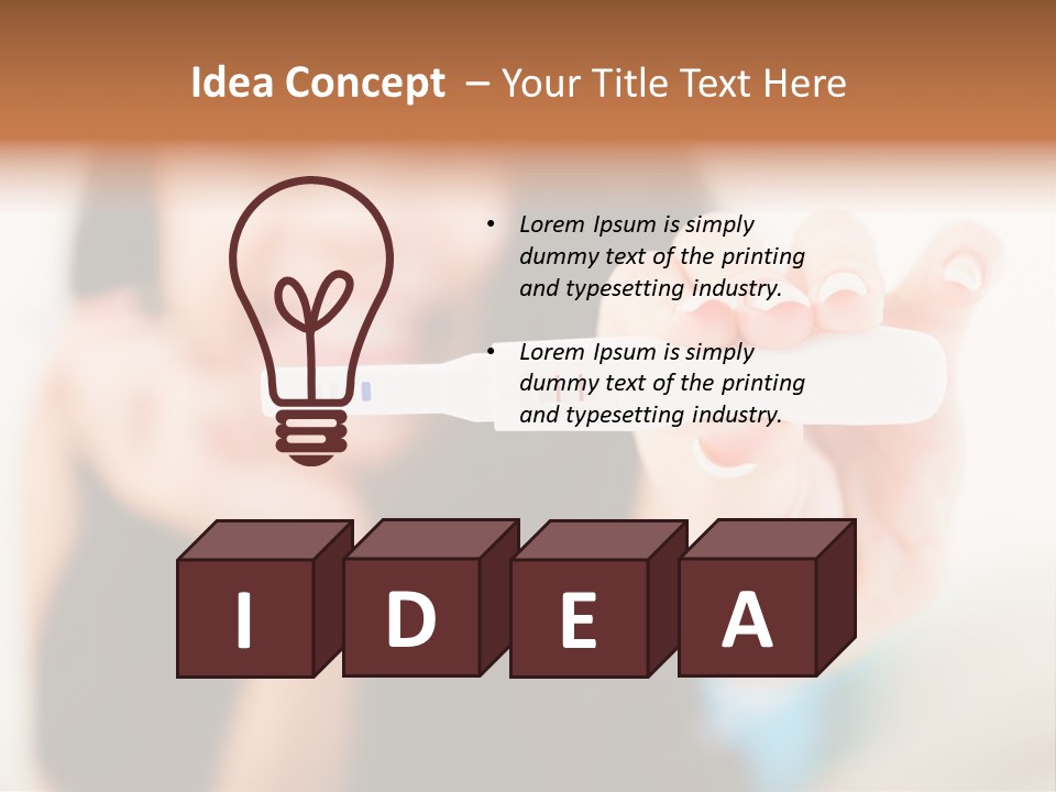 A Woman Holding A Toothbrush In Her Hand PowerPoint Template