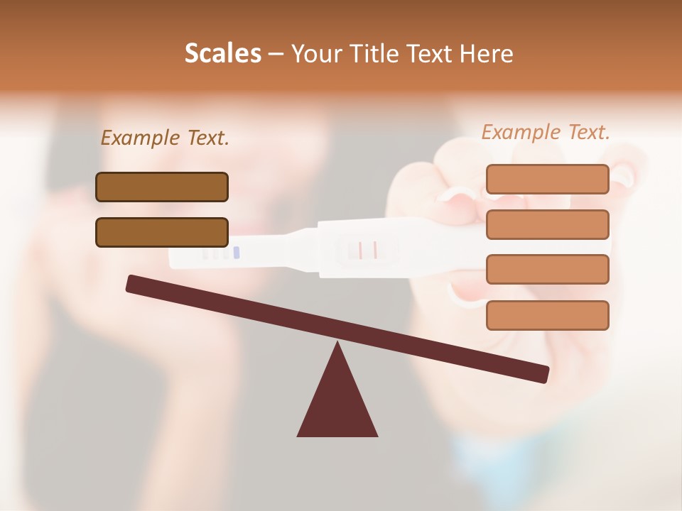 A Woman Holding A Toothbrush In Her Hand PowerPoint Template