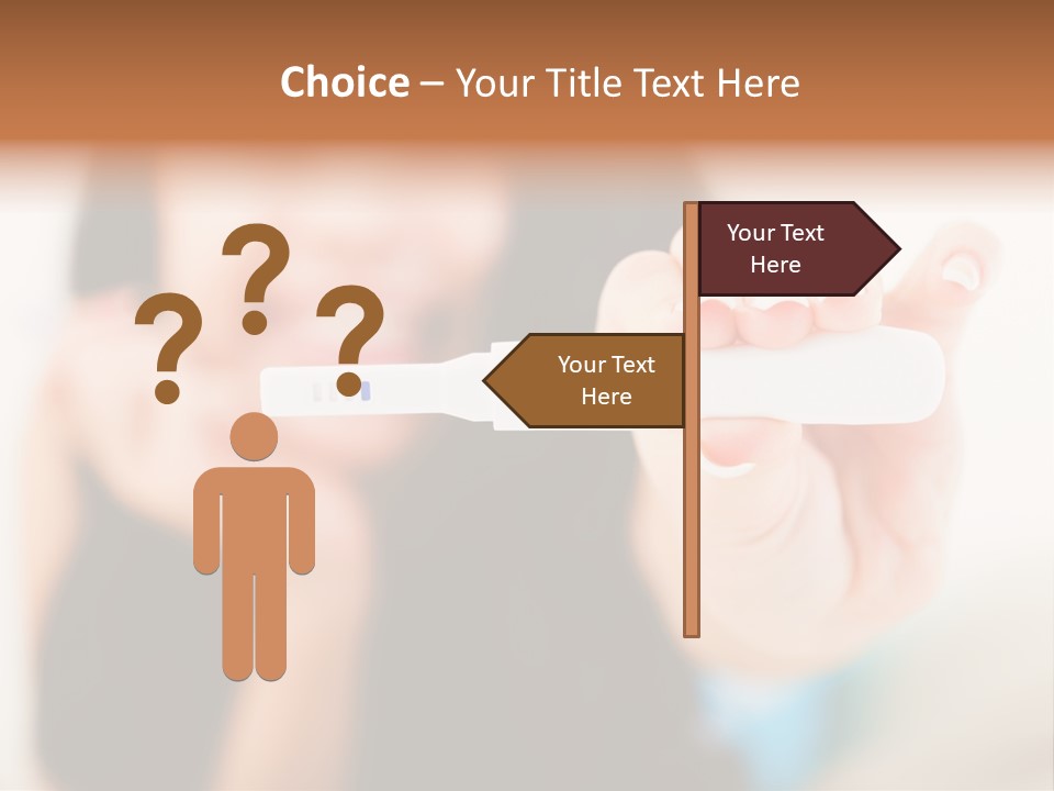 A Woman Holding A Toothbrush In Her Hand PowerPoint Template