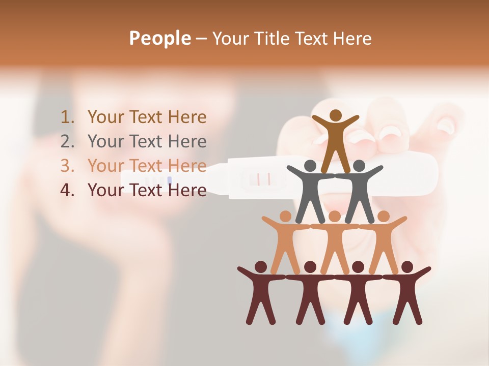 A Woman Holding A Toothbrush In Her Hand PowerPoint Template