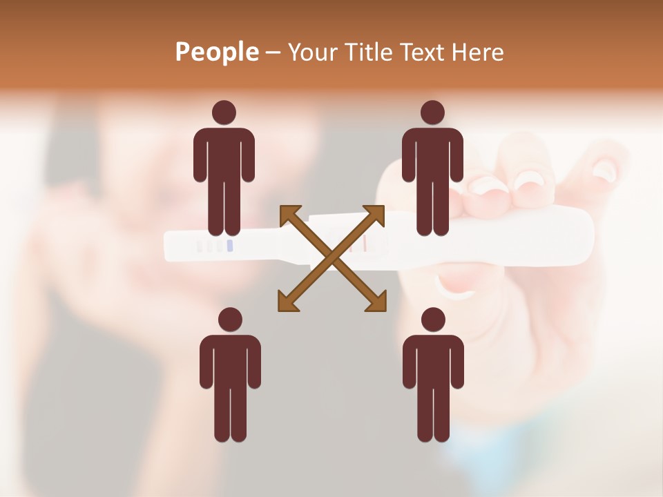 A Woman Holding A Toothbrush In Her Hand PowerPoint Template