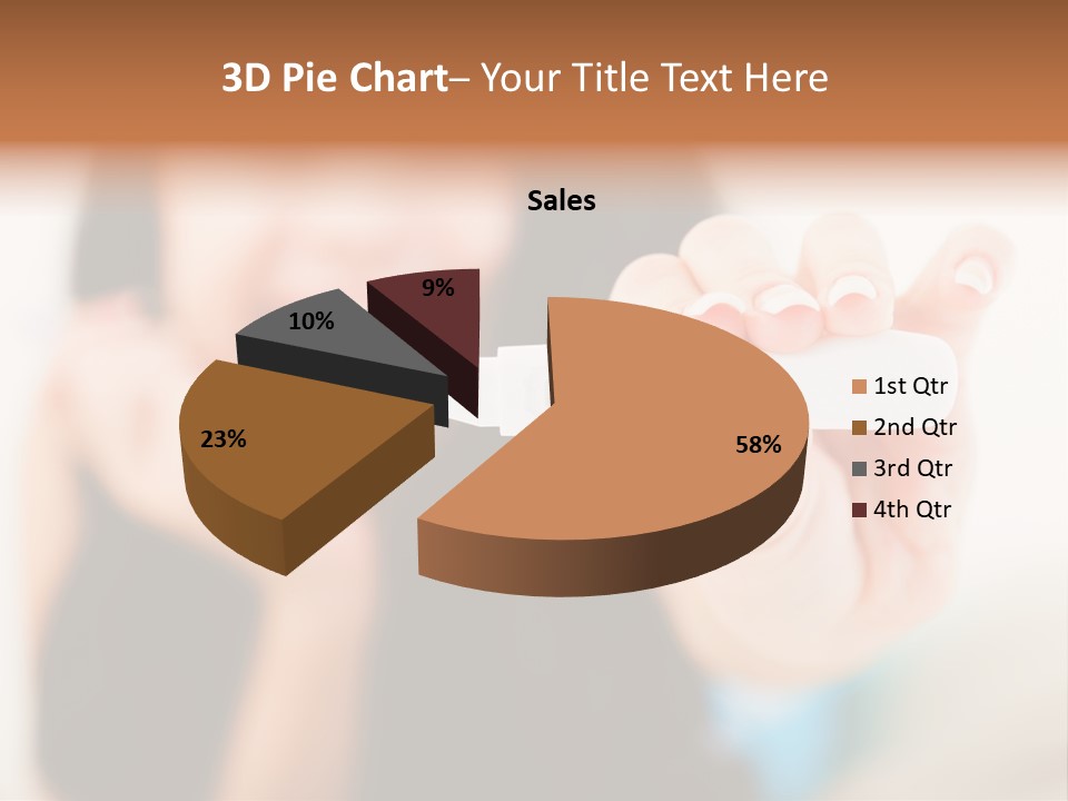 A Woman Holding A Toothbrush In Her Hand PowerPoint Template