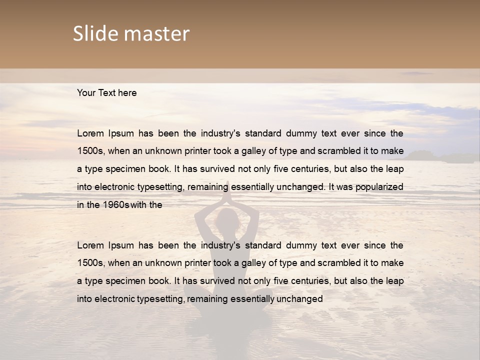 Sky Woman Silent PowerPoint Template