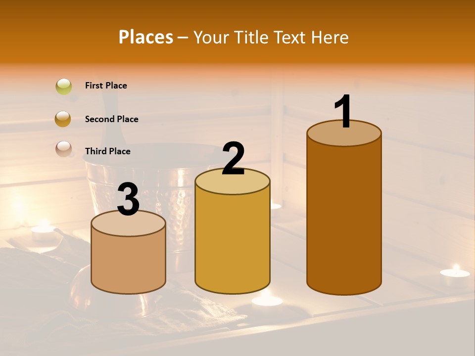 Cosmetics Spa Bench PowerPoint Template