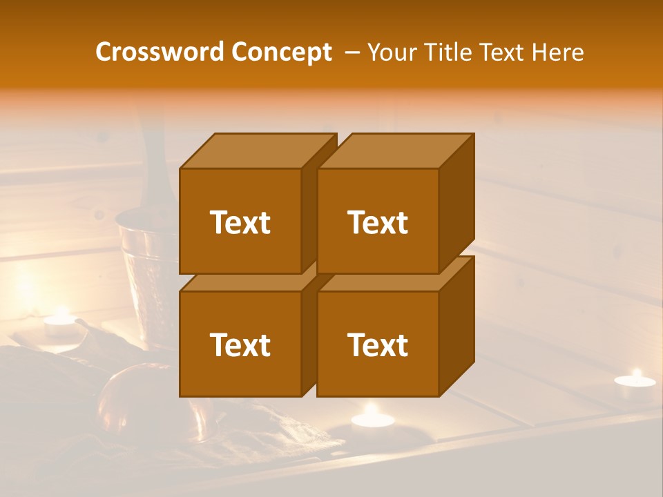 Cosmetics Spa Bench PowerPoint Template