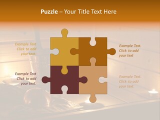 Cosmetics Spa Bench PowerPoint Template