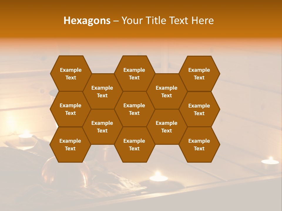 Cosmetics Spa Bench PowerPoint Template