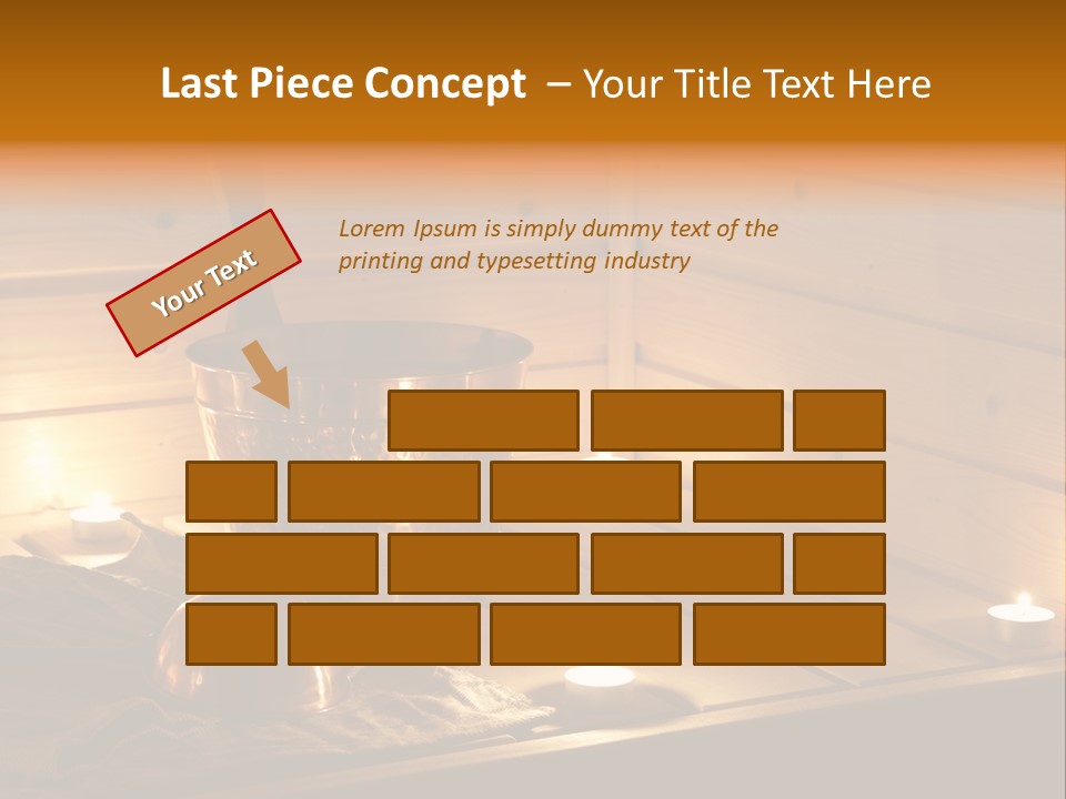 Cosmetics Spa Bench PowerPoint Template