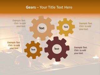 Cosmetics Spa Bench PowerPoint Template