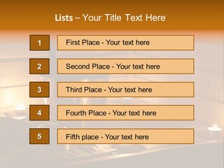 Cosmetics Spa Bench PowerPoint Template
