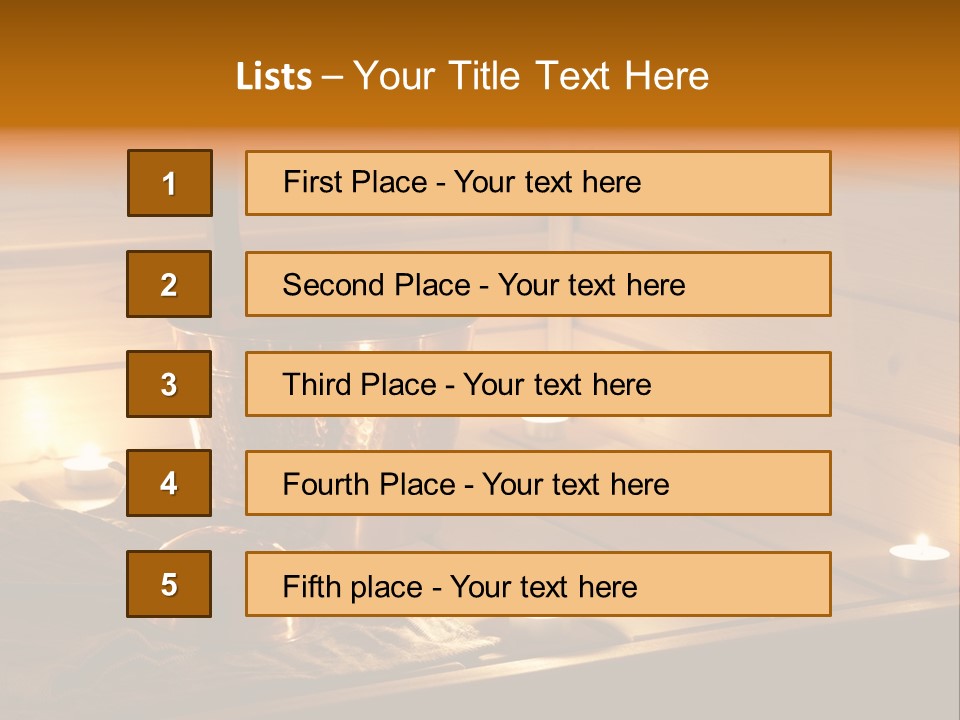 Cosmetics Spa Bench PowerPoint Template