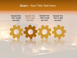 Cosmetics Spa Bench PowerPoint Template