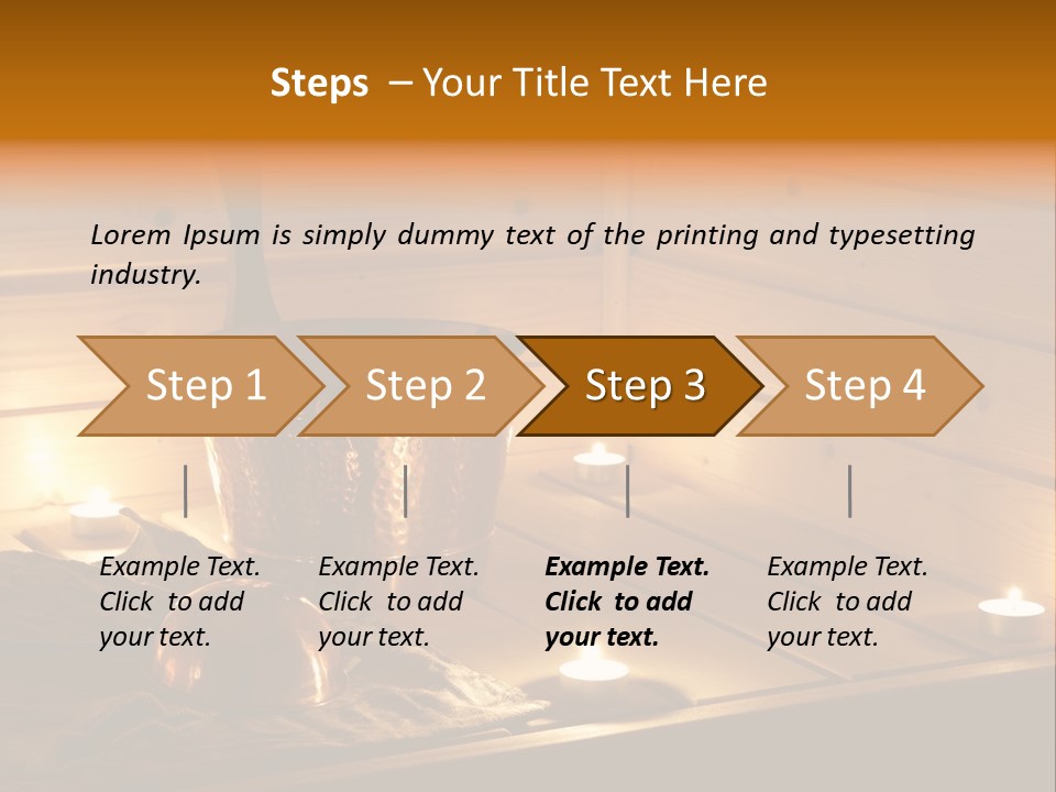 Cosmetics Spa Bench PowerPoint Template