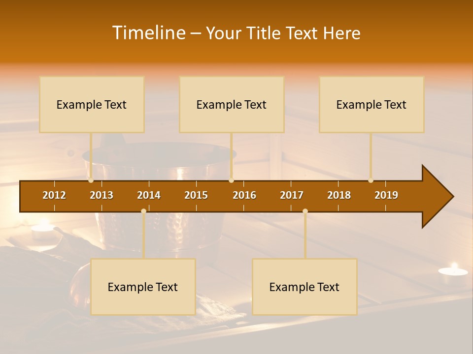 Cosmetics Spa Bench PowerPoint Template