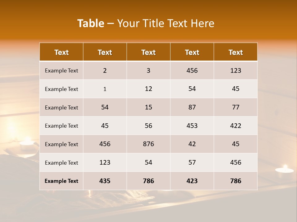 Cosmetics Spa Bench PowerPoint Template