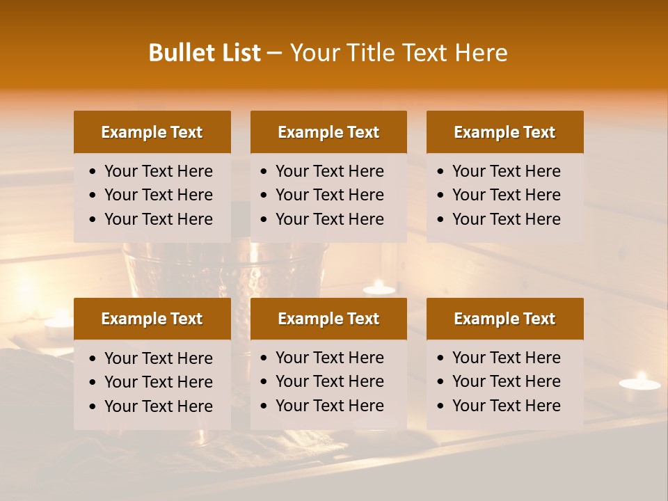 Cosmetics Spa Bench PowerPoint Template