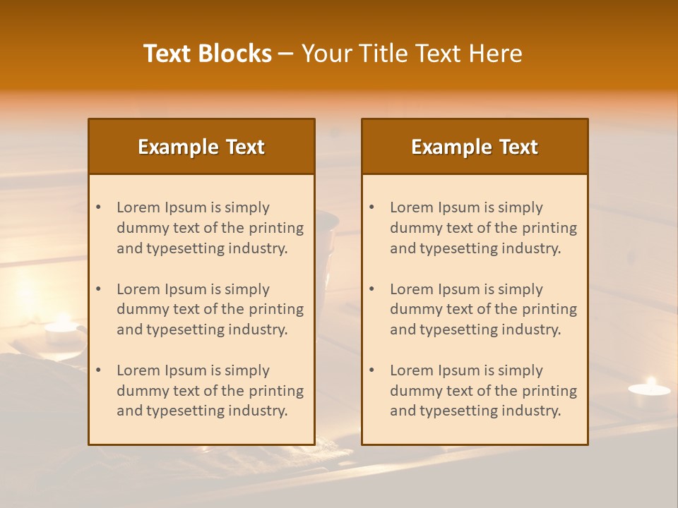 Cosmetics Spa Bench PowerPoint Template