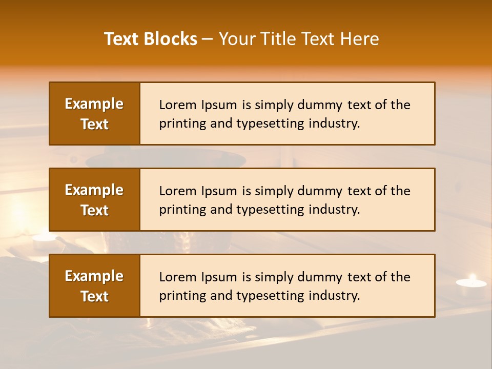 Cosmetics Spa Bench PowerPoint Template
