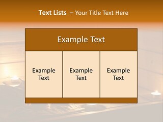 Cosmetics Spa Bench PowerPoint Template
