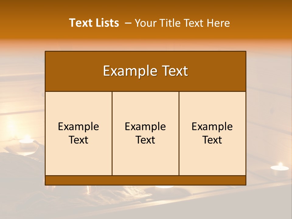 Cosmetics Spa Bench PowerPoint Template