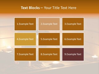 Cosmetics Spa Bench PowerPoint Template