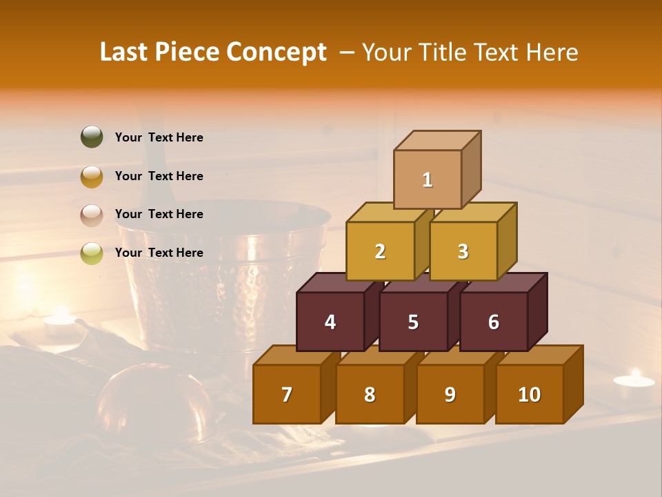 Cosmetics Spa Bench PowerPoint Template