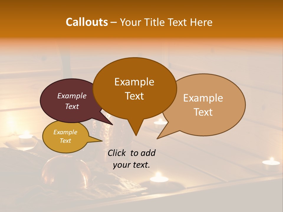 Cosmetics Spa Bench PowerPoint Template