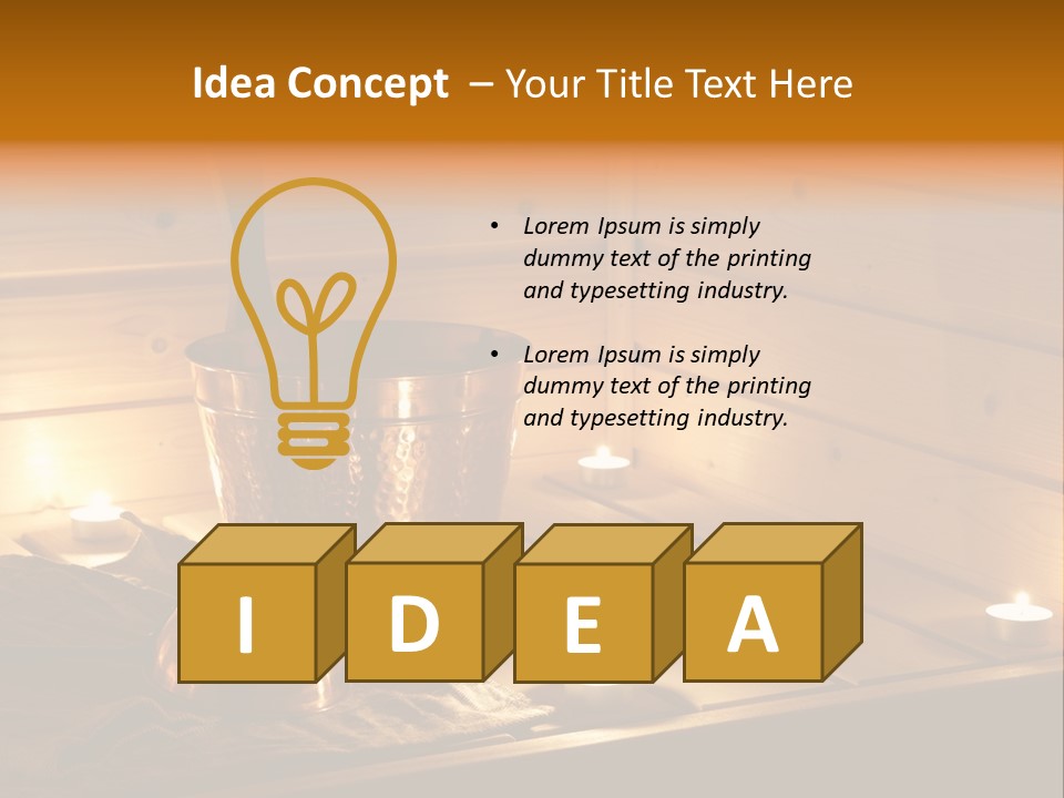 Cosmetics Spa Bench PowerPoint Template