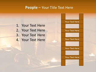 Cosmetics Spa Bench PowerPoint Template