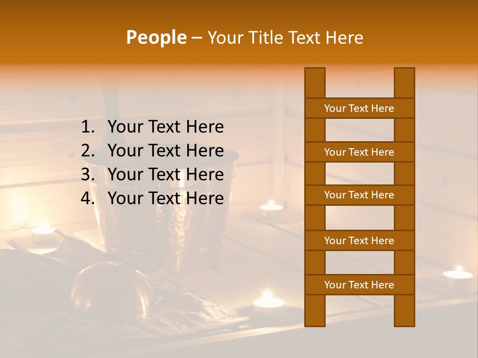 Cosmetics Spa Bench PowerPoint Template