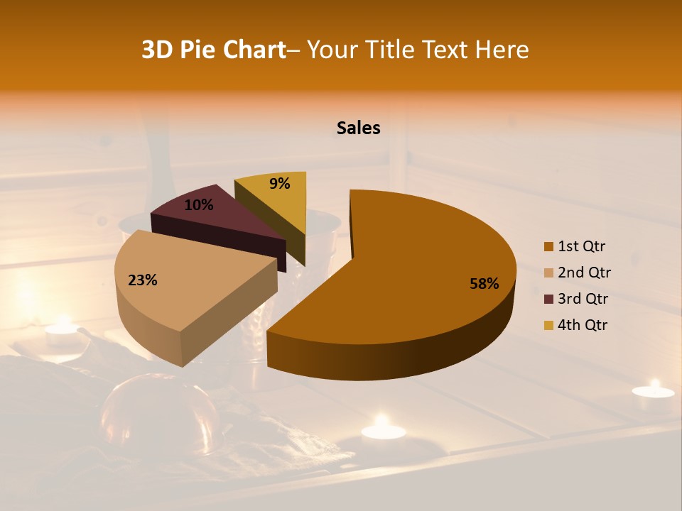 Cosmetics Spa Bench PowerPoint Template