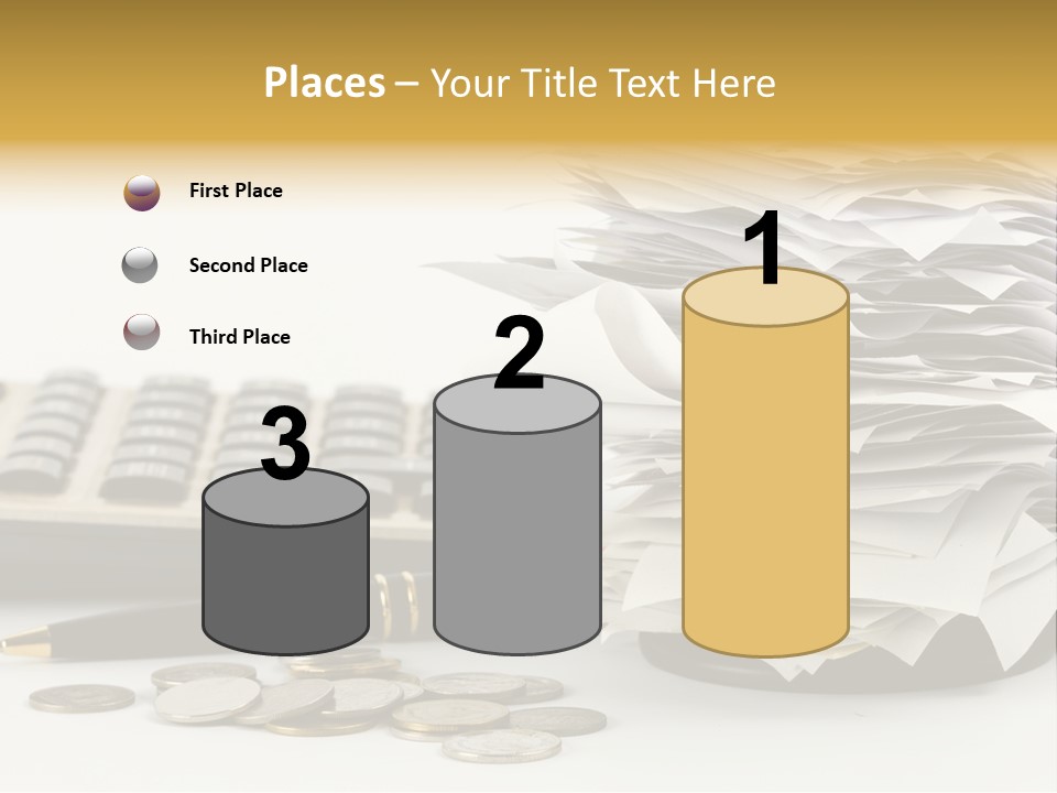 Calculator Document Circulation PowerPoint Template