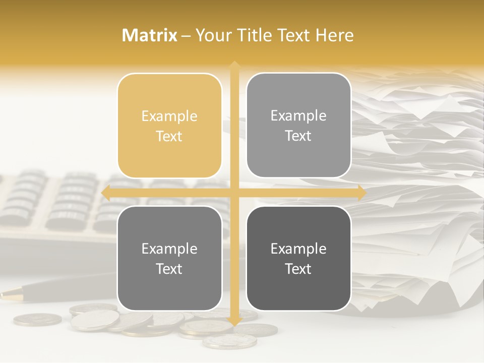 Calculator Document Circulation PowerPoint Template